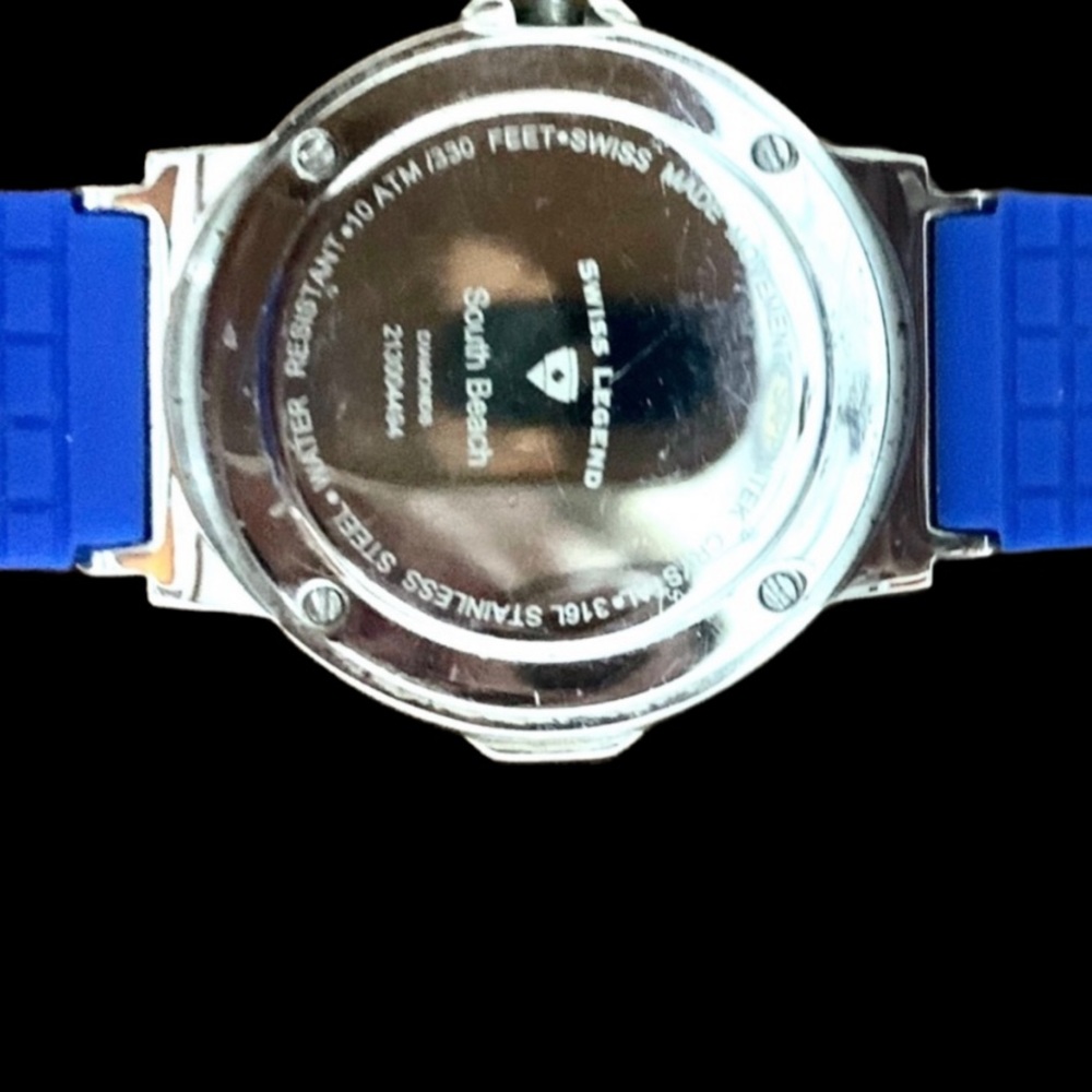 Diamond South Beach Watch Royal Blue NWT Swiss Legend - Picture 4 of 8